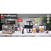 Кухонный комбайн Hoffmans HM-1266 1200W 10in1 с металлической чашей 1.5 л и 5 скоростями.