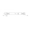 Гибкий газовый шланг 2м для плиты | Совместимый с магистральным газом | Безопасное соединение