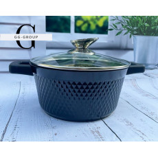 Каструля з кришкою з антипригарним покриттям Benson BN-391 2.5л