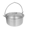 Алюминиевый казан с дужкой и крышкой 3,0 л (23,5×12 см) для приготовления блюд.