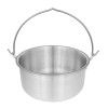 Алюминиевый казан с дужкой и крышкой 3,0 л (23,5×12 см) для приготовления блюд.
