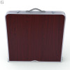 Кемпинговый набор для отдыха GG-Group: складной стол и 4 стула, легкий алюминиевый каркас, Black_Brown