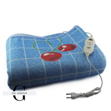 Простынь электрическая Electric Blanket 150х180см (в клеточку, Вишни)