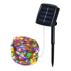 Гірлянда Крапля роси (SFK-15) RGB колір із сонячною панеллю 10m/100led