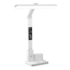 Лампа настільна LED акумуляторна 801S з годинником