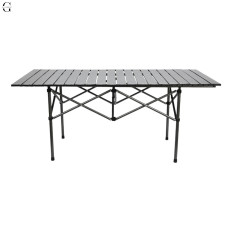 Складной стол прямоугольный (STD-09), 1200×550×630 мм, металл, в чехле
