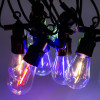 Уличная гирлянда в стиле ретро светодиодная мультиколор S14 на 10 LED ламп длиной 5 метров