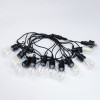 Уличная гирлянда в стиле ретро светодиодная мультиколор S14 на 10 LED ламп длиной 5 метров