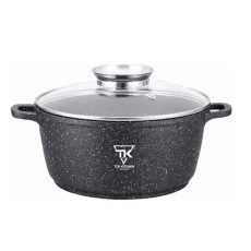 Каструля Top Kitchen ТК00053 з кришкою мармурове покриття 28 см