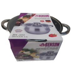 Каструля з кришкою Benson BN-599 (ємність 6.5 л)