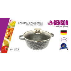 Каструля з гранітним покриттям Benson BN-353 (ємність 5.3 л)