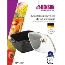 Кастрюля (казан) с мраморным покрытием Benson BN-361 (ёмкость 3 л)