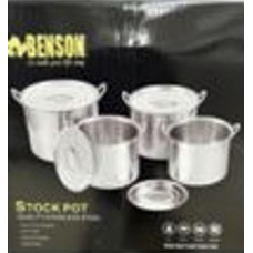 Набор посуды из нержавеющей стали Benson BN-289 (8 предметов) Stock Pot