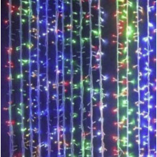 Xmas Гірлянда ВУЛИЧНИЙ ВОДОПАД 480 LED,Прозорий Провід/3*2/Мультик