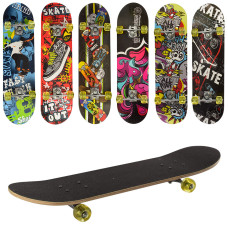 Скейт MS 0321-1 підлітковий 78-20см,алюм.підвіска,колесаПВХ,7