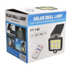 Вуличний ліхтар на сонячній батареї з датчиком руху та пультом SOLAR WALL LAMP YT-140