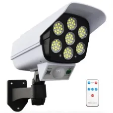 Вуличний ліхтар на сонячній батареї з датчиком руху та пультом SOLAR MONITORING LAMP CL-877A у вигляді камери