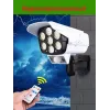 Вуличний ліхтар на сонячній батареї з датчиком руху та пультом SOLAR MONITORING LAMP CL-877A у вигляді камери