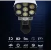 Вуличний ліхтар на сонячній батареї з датчиком руху та пультом SOLAR MONITORING LAMP CL-877A у вигляді камери