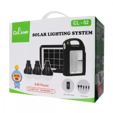 Кемпінговий ліхтар на сонячній батареї CCLAMP CL-02 з Power Bank та 3 лампочками