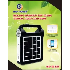 Кемпінговий ліхтар на сонячній батареї EASY POWER EP-035 Bluetooth/USB/Power Bank