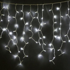 Гірлянда бахрома, прозорий шнур, 3*0.5 м, 120 LED з перехідником внутрішня 