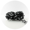 Гирлянда-нить (String-Lights) 100W-3 внутренняя, пер.: черный, 7м (Белый)