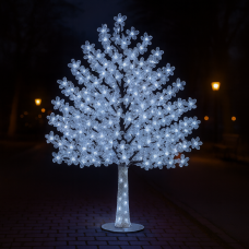 Світлодіодне дерево Сакура 1.8 м Біла  500 LED діодів IP44 для вулиці та приміщень