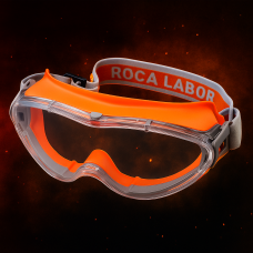Окуляри захисні ROCA LABOR з прозорою лінзою (антизапотівання, антидрапіна, УФ-захист, ПК скло)