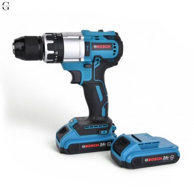 Шуруповерт Bosch 24V Безщітковий + 2 АКБ 4Ah + Металевий патрон + Набір інструментів 53 в 1 №1