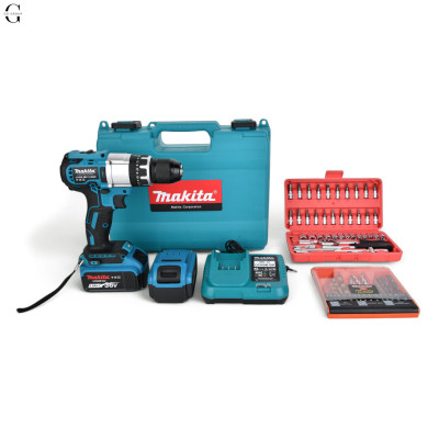Шуруповерт MAKITA 36V Бесщеточный + 2 АК 5Ah + Металлический патрон + Набор инструментов 53 в 1 №0