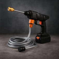 Мийка акумуляторна високого тиску KRAFFTEC 48V, 2 акумулятори, пінна насадка, шланг 5 м, кейс