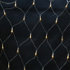 Светодиодная гирлянда-сетка 2×2 м (160 LED, теплый белый свет, белая проволока)