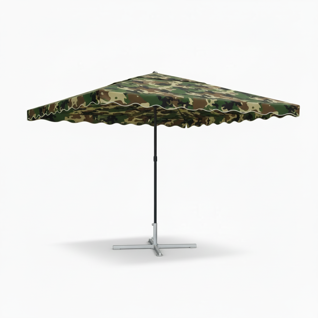 Садова парасоля Monsen EasyShade 2×3 м без вітрового клапану з срібним УФ-покриттям