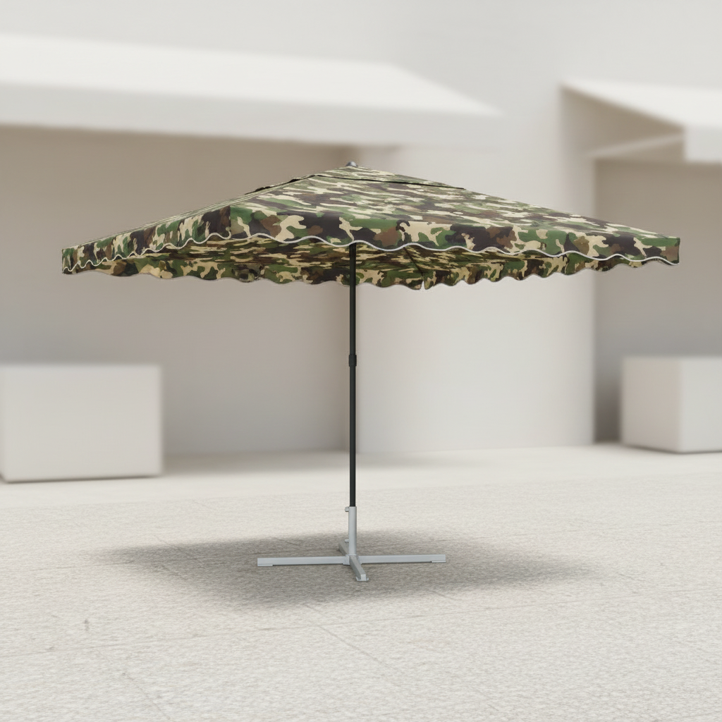 Садова парасоля Monsen EasyShade 2×3 м без вітрового клапану з срібним УФ-покриттям