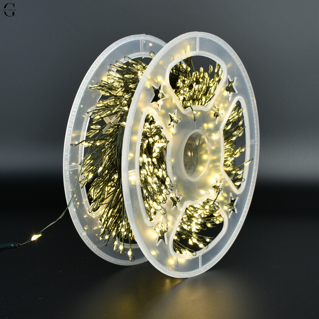 Світлодіодна  Роса Мішура  гірлянда LUX “Mini-LED” 50 м / 1500 діодів, IP44, 