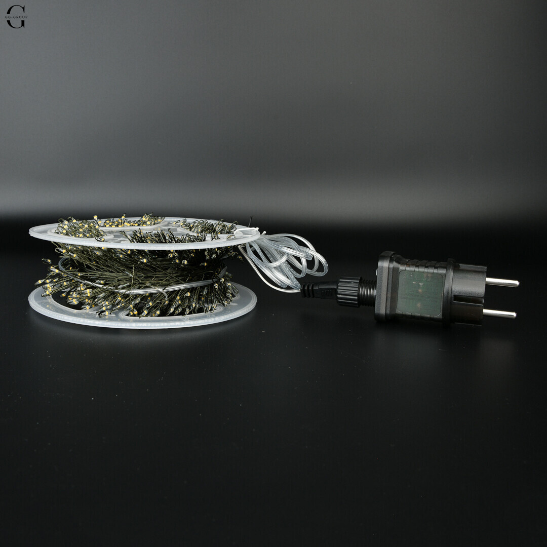Світлодіодна  Роса Мішура  гірлянда LUX “Mini-LED” 50 м / 1500 діодів, IP44, 