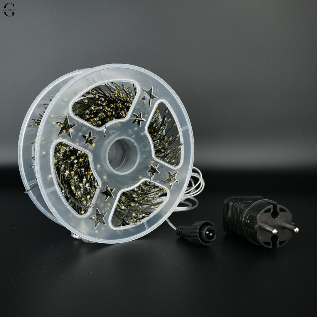 Світлодіодна  Роса Мішура  гірлянда LUX “Mini-LED” 50 м / 1500 діодів, IP44, 