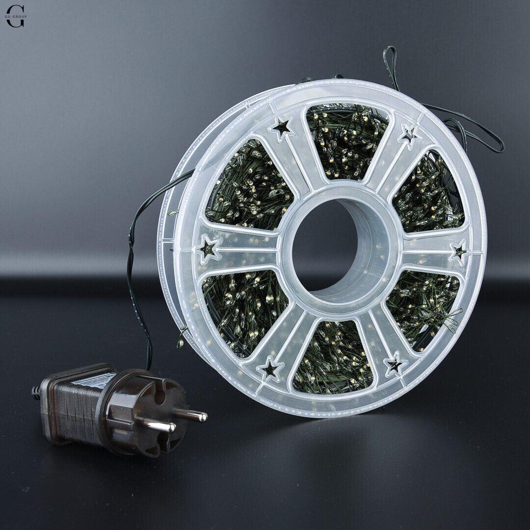 Світлодіодна  Роса Мішура  гірлянда LUX “Mini-LED” 50 м / 1500 діодів, IP44, 