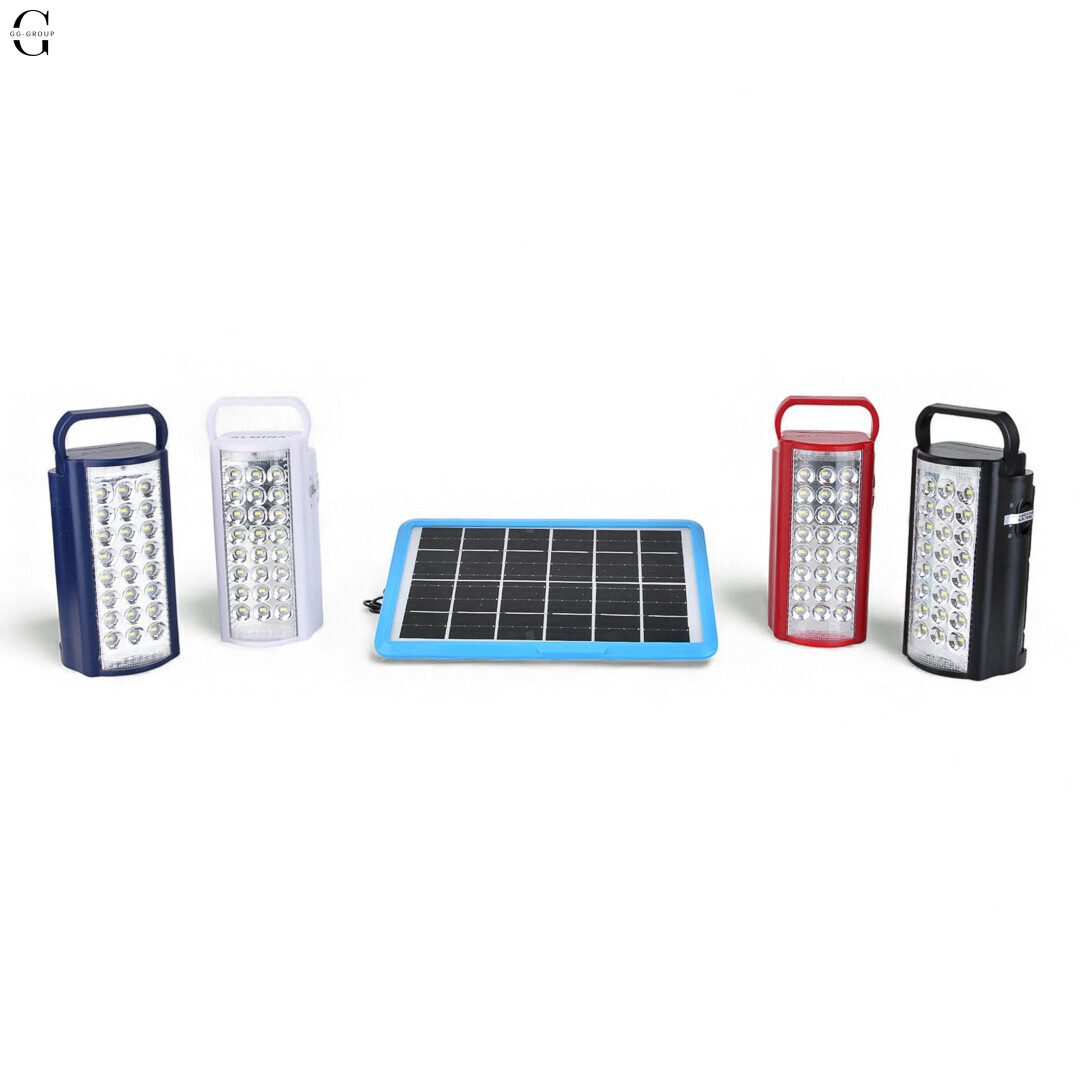 Автономний LED-ліхтар Almina з сонячною панеллю 8Вт, PowerBank, акумулятор 6V 4Ah