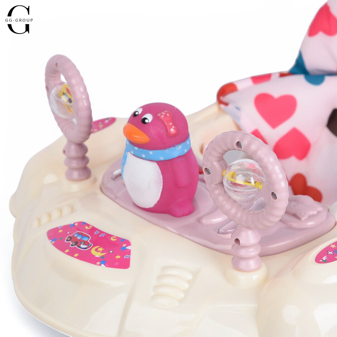 Детские ходунки Bambi M3168 Penguin Бело-Розовый