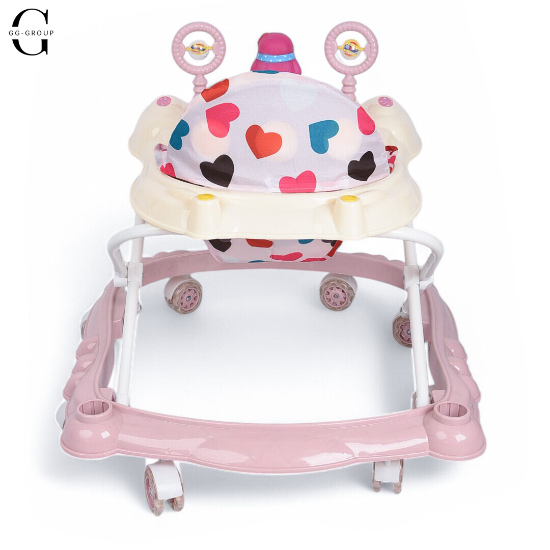 Детские ходунки Bambi M3168 Penguin Бело-Розовый