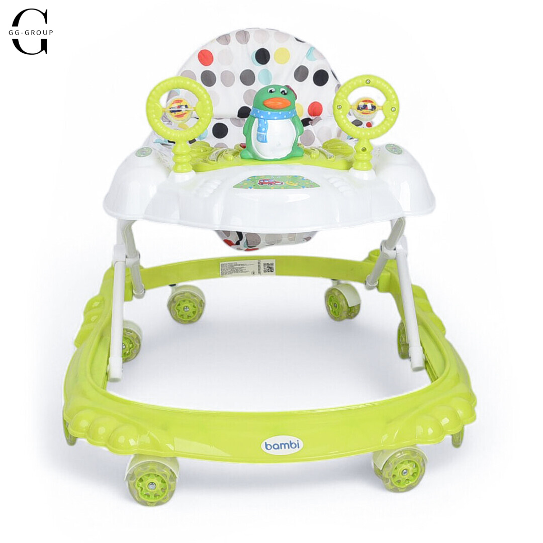 Детские ходунки Bambi M3168 Penguin салатовые усиленные