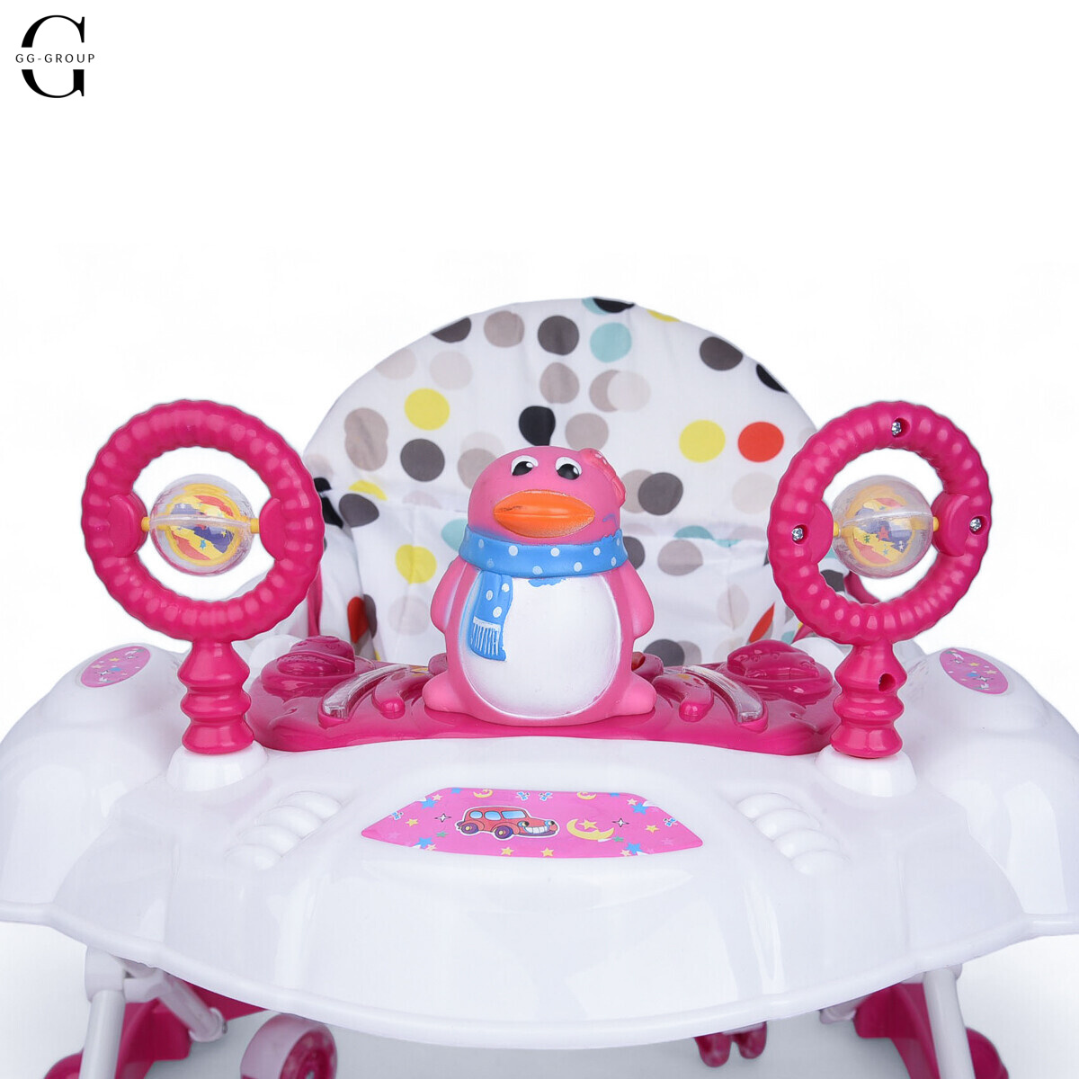 Детские ходунки Bambi M3168 Penguin Бело-Розовый
