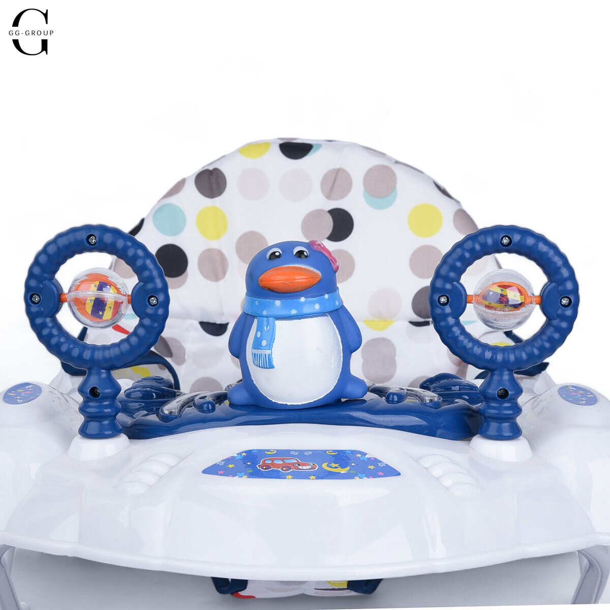 Детские ходунки Bambi M3168 Penguin. Бело-Синий