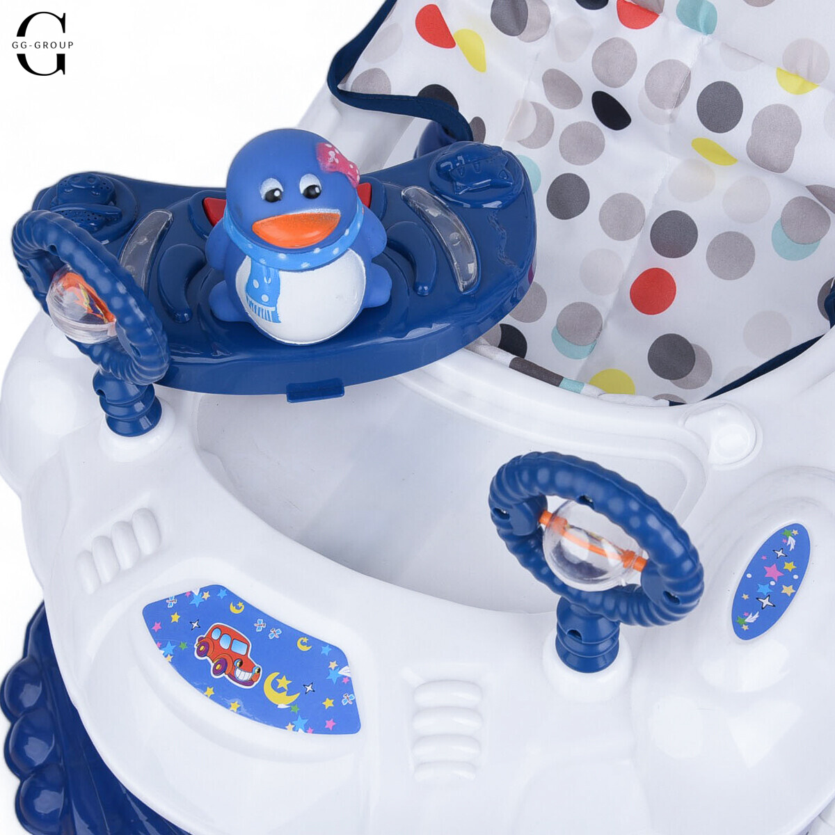 Детские ходунки Bambi M3168 Penguin. Бело-Синий