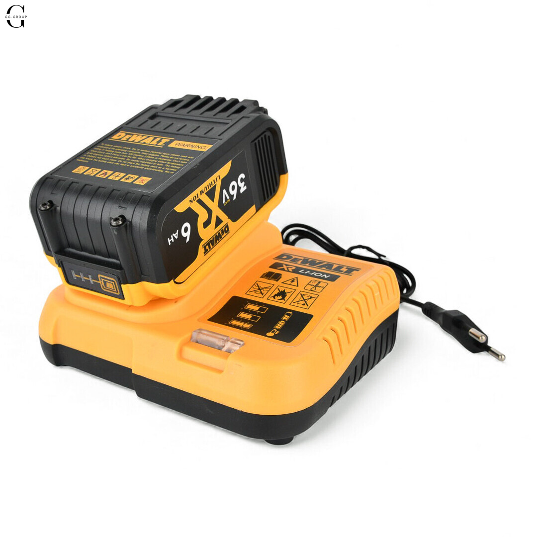 DeWALT гайковерт акумуляторний 36V безщітковий з кейсом, 2×5Ah акумуляторами 