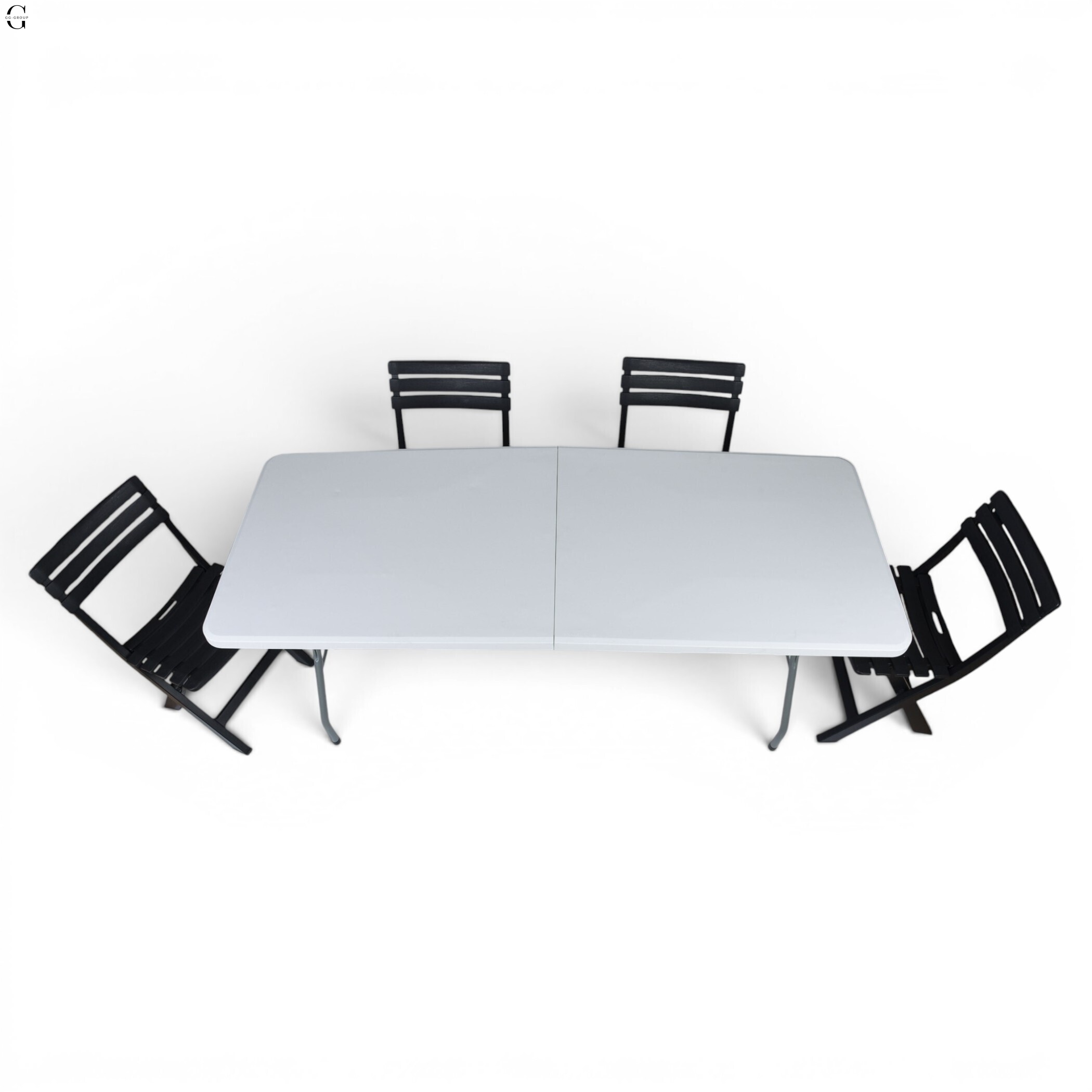 Кемпинговый комплект Travel Table Set – складной стол HDPE 180 см и 4 туристических кресла.