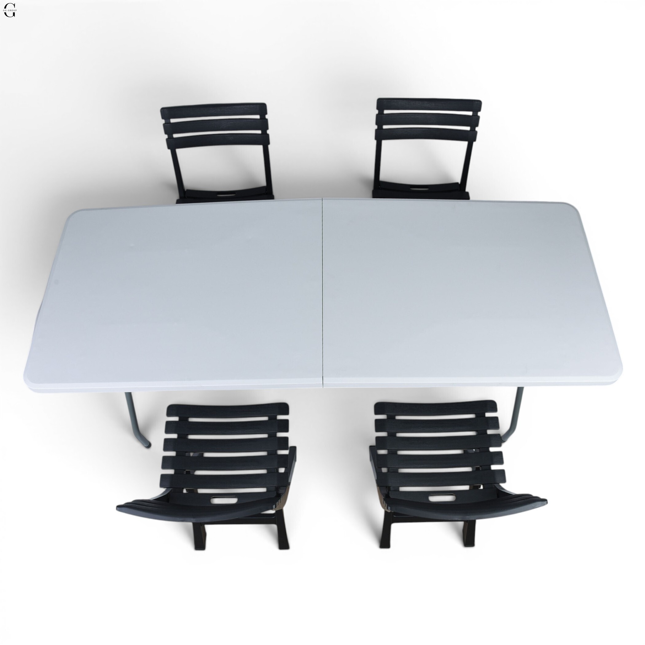 Кемпинговый комплект Travel Table Set – складной стол HDPE 180 см и 4 туристических кресла.