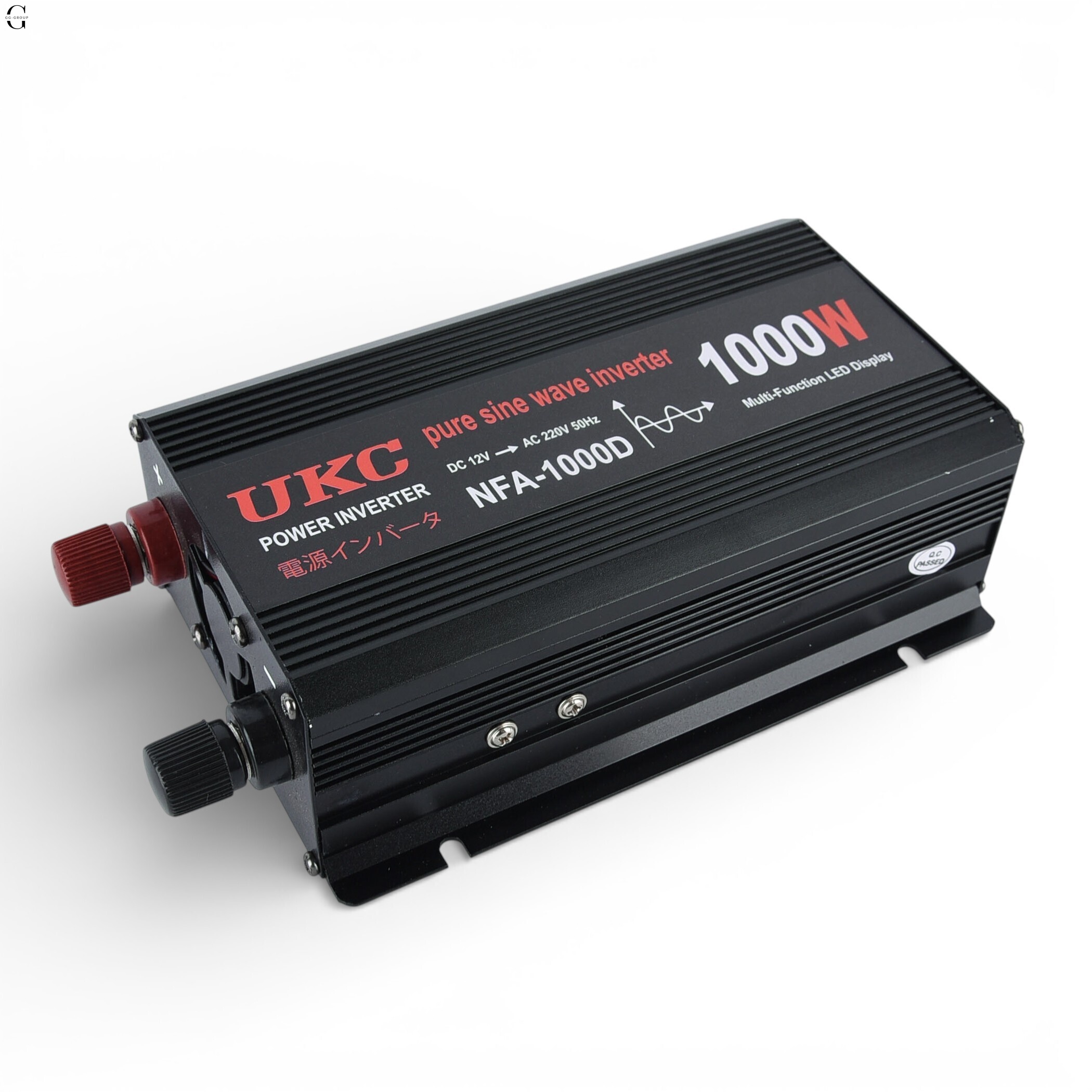 Інвертор напруги UKC NFA-1000D 1000W (чиста синусоїда) 12V → 220V